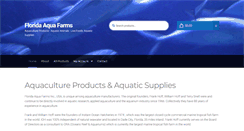 Desktop Screenshot of floridaaquafarms.com