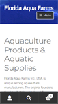 Mobile Screenshot of floridaaquafarms.com