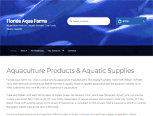 Tablet Screenshot of floridaaquafarms.com